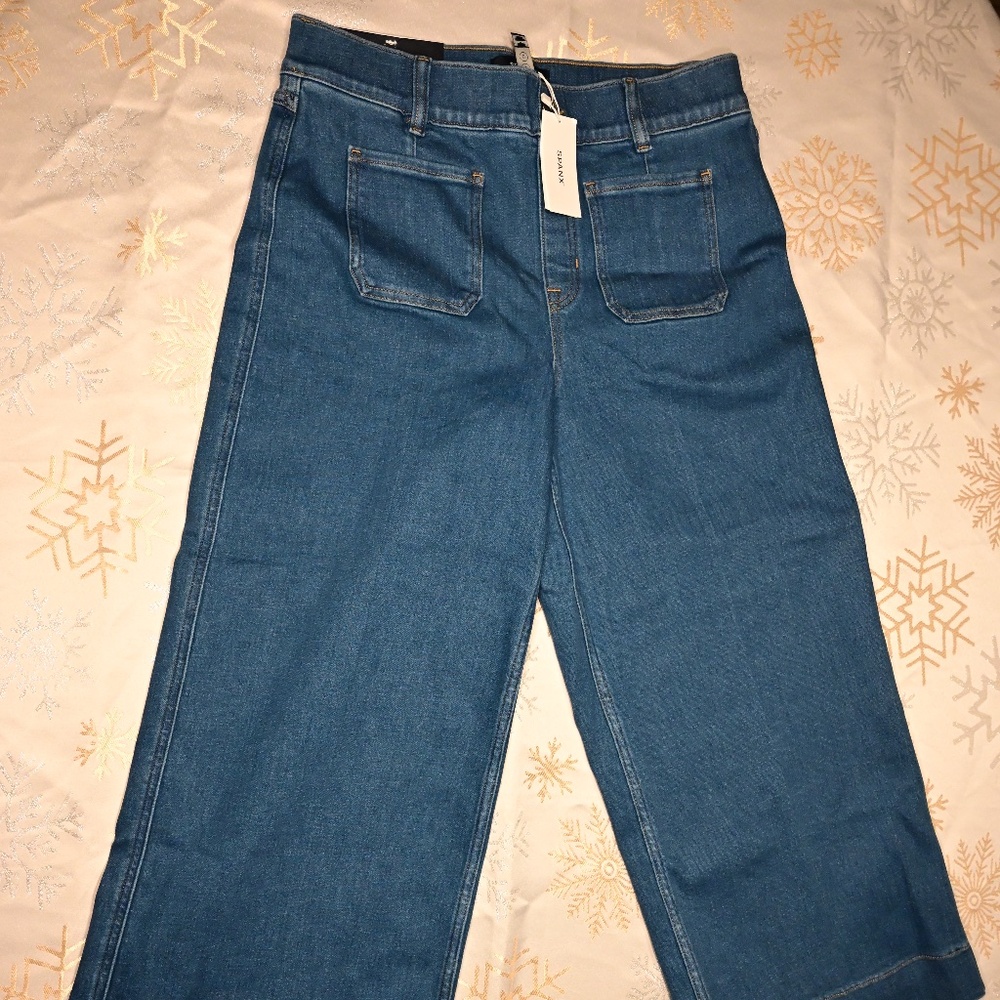 Spanx Petite Wide-Leg Jeans, NWT